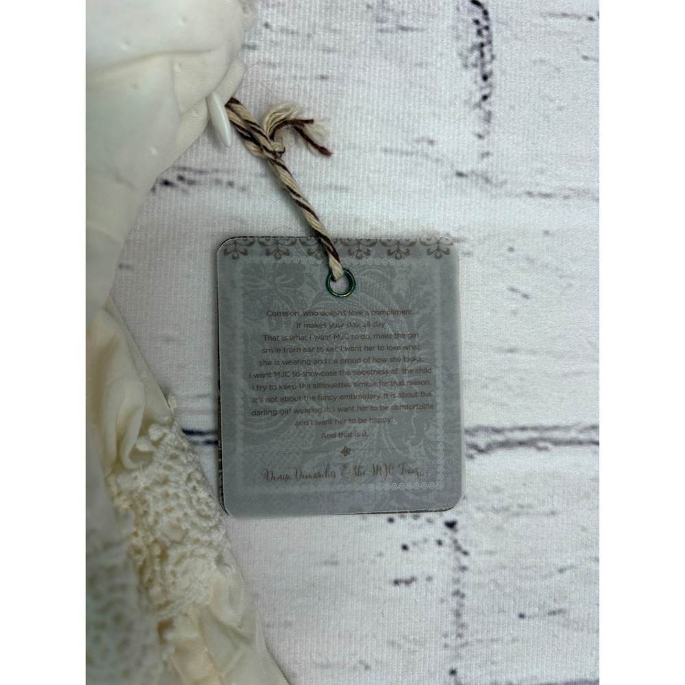Matilda Jane Cream Swiss Dot Lace Tiered Midi Dress Womens 6 NWT Cottagecore - Picture 3 of 14
